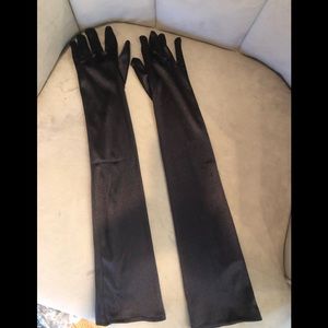 Long Black Gloves